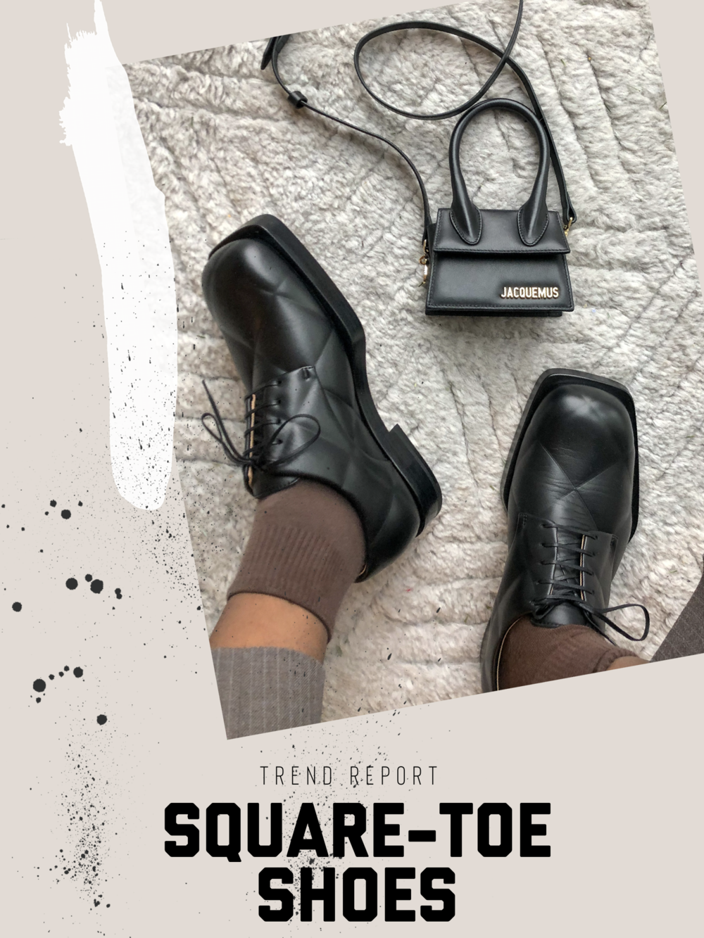 Fashion square toe shoes